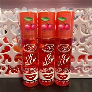 (3) Cherry Roll on liquid lip oil gloss